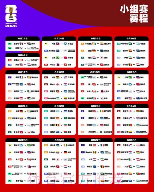 2026世界杯完整赛程高清版赛事详情怎么看